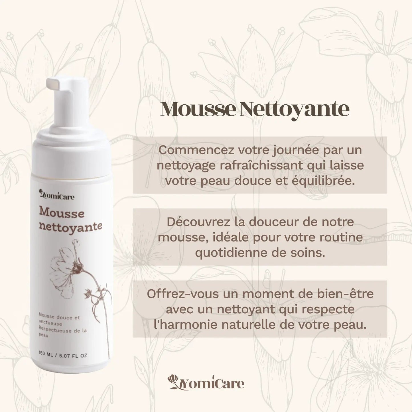 Mousse nettoyante - YomiCare