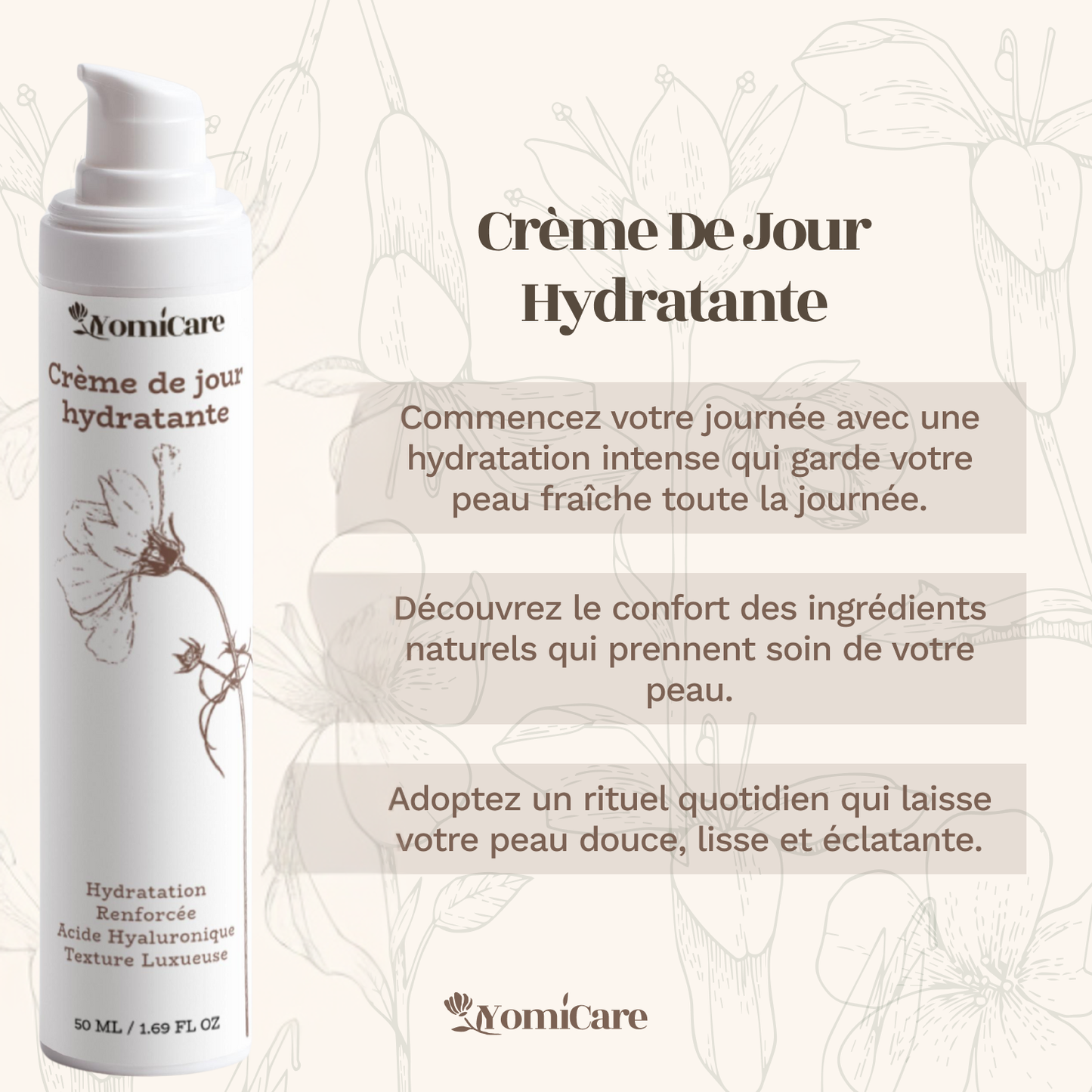Crème de jour hydratante 50ml