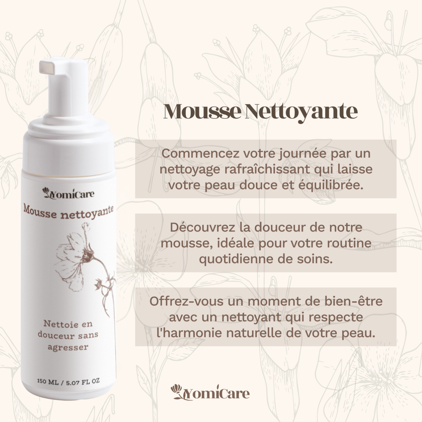 Mousse nettoyante 150ml