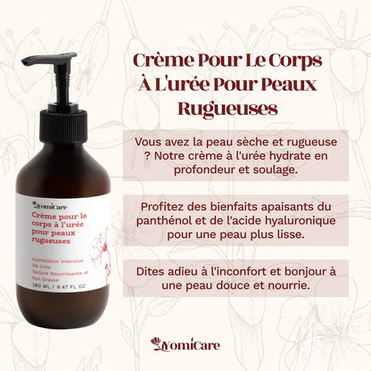 Crème pour le corps à l'urée pour peaux rugueuses - YomiCare