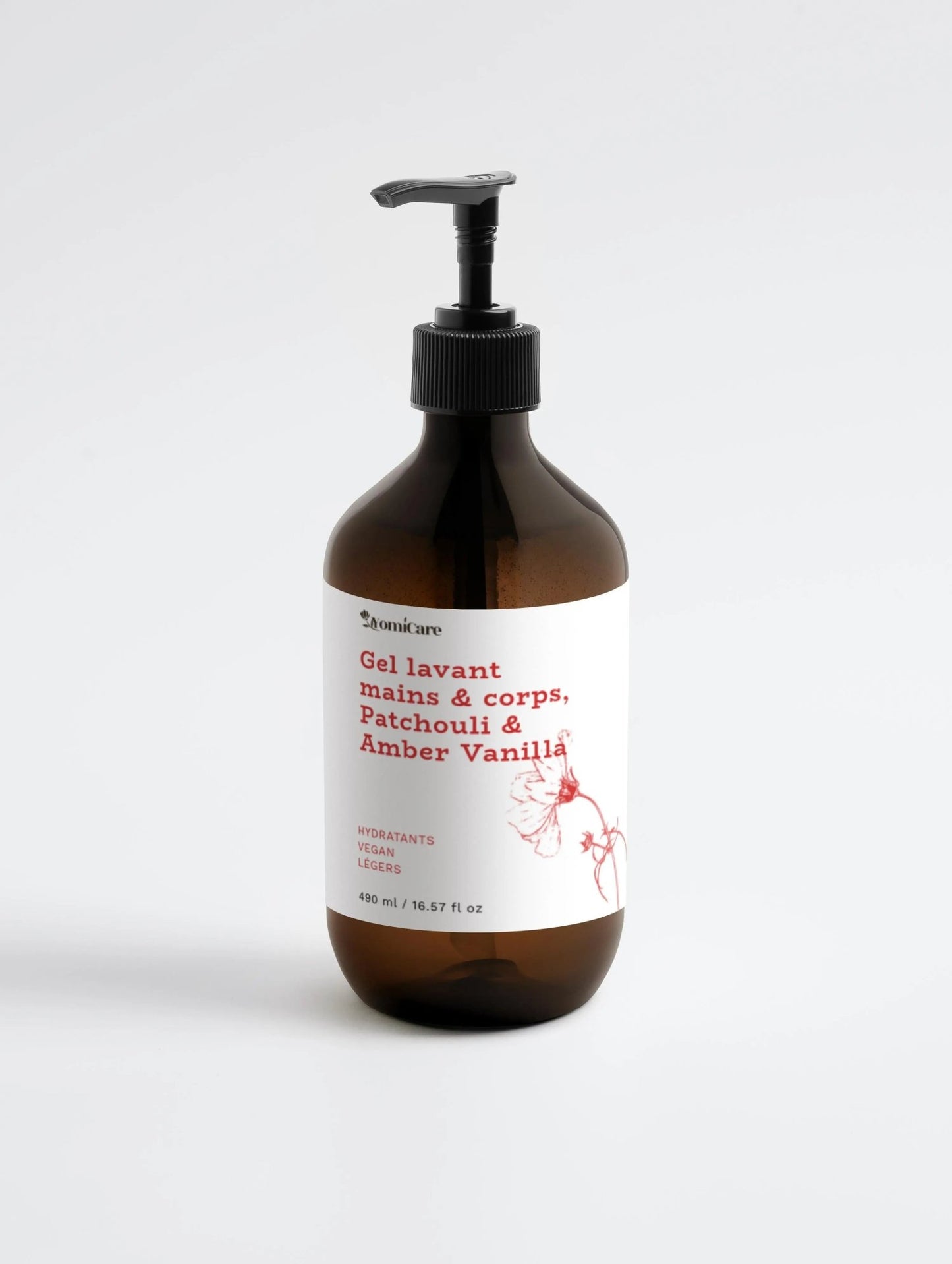 Gel lavant mains & corps, Patchouli & Amber Vanilla - YomiCare